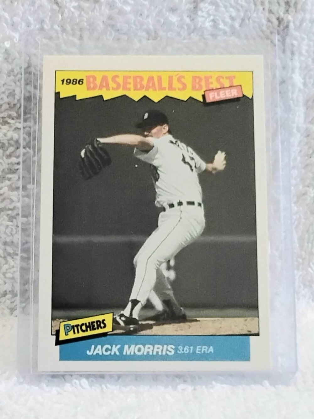 5/$20 Mint 1986 Fleer Jack Morris Baseball's Best Pitchers MLB Card 23!!